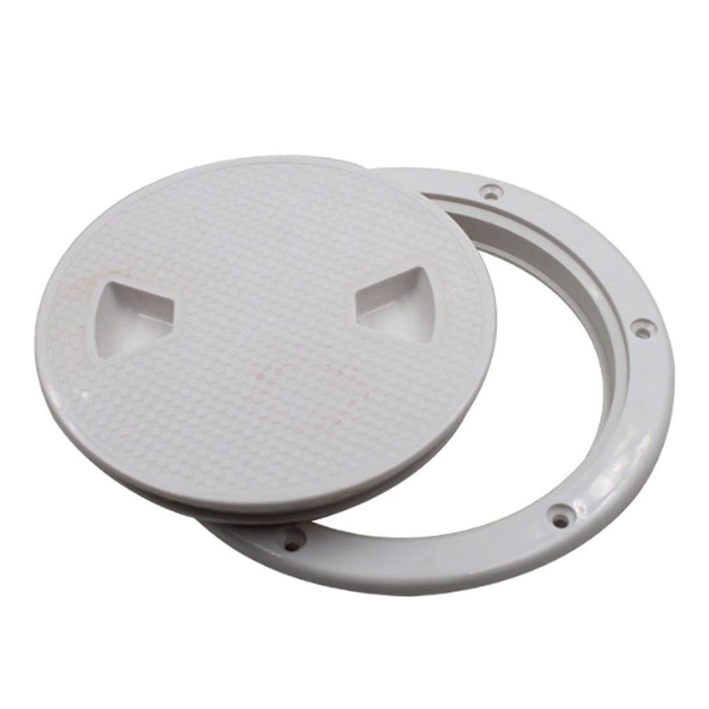 White Non Slip 4" Deck Inspection Access Hatch Cover For Marine Water Tight