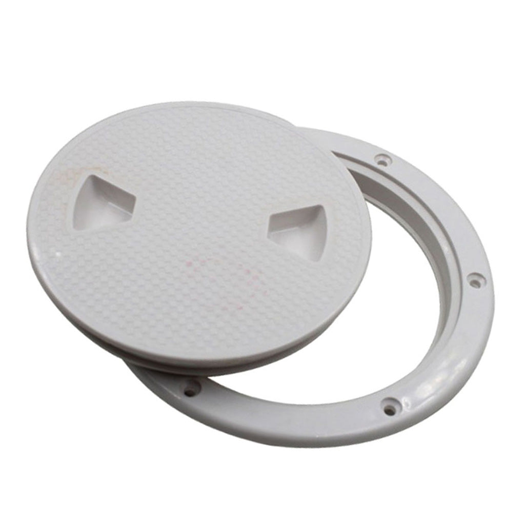 White Non Slip 4" Deck Inspection Access Hatch Cover For Marine Water Tight