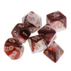 Load image into Gallery viewer, 7 Pieces Acrylic Polyhedral Dice Set Table Game Party Games Red White