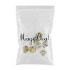 7 Pieces Acrylic Polyhedral Dice Set Table Game Party Games Yellow White