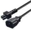 3 Pin to Micky IEC 320 C14 to C5 AC Power Extension Cord IEC320 for PDU UPS