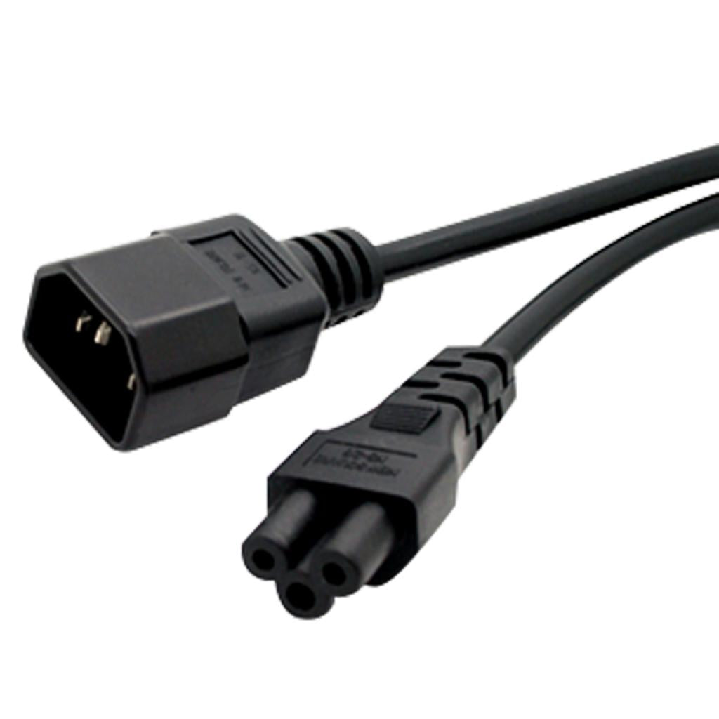 3 Pin to Micky IEC 320 C14 to C5 AC Power Extension Cord IEC320 for PDU UPS