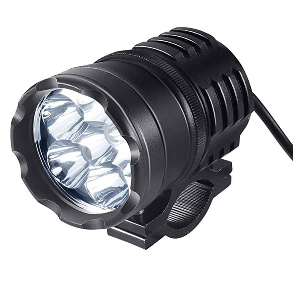 Motorcycle LED Headlight White Moto Fog Headlamp External Auxiliary Lamp