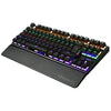 K28 Backlit Mechanical Keyboard Colorful LED USB Wired Game Keyboard  Black