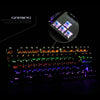 K28 Backlit Mechanical Keyboard Colorful LED USB Wired Game Keyboard  Black