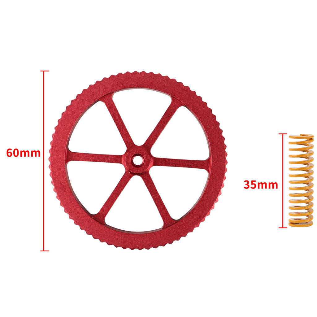 Set of 4 Hand Twist Leveling Nut with Hot Bed Die Springs for Ender3/3 CR20