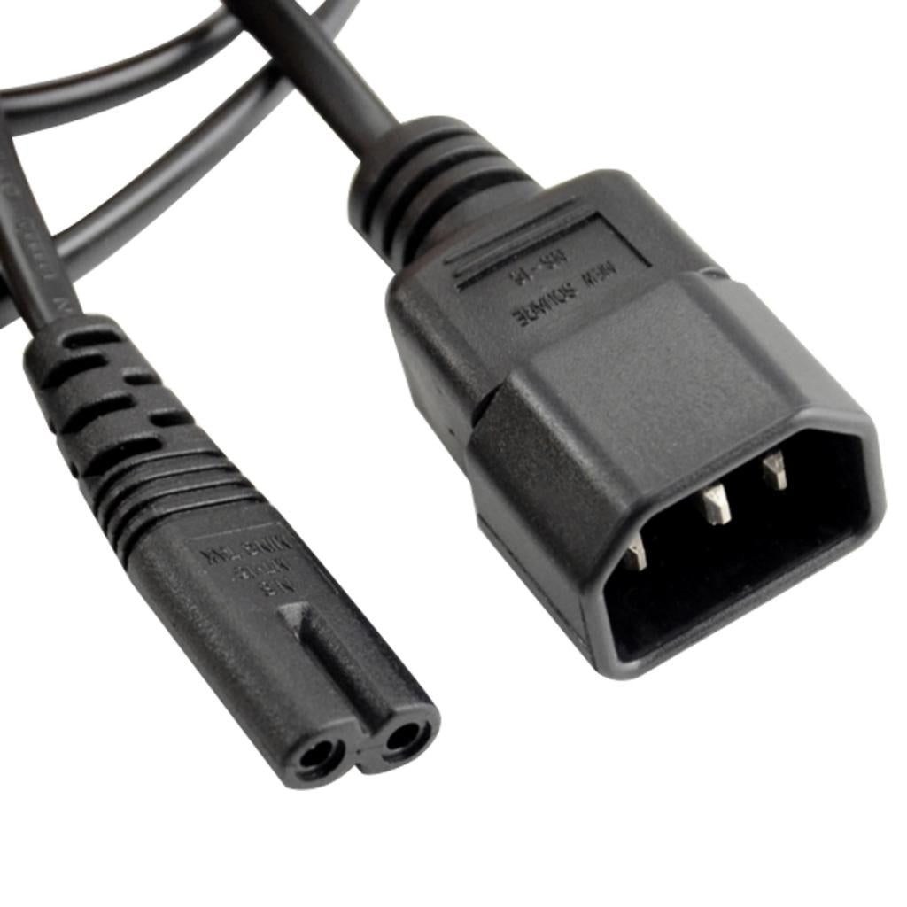 IEC 320 C14 to C7 AC Power Extension Cord Cable for Computer PDU UPS DMX