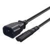 IEC 320 C14 to C7 AC Power Extension Cord Cable for Computer PDU UPS DMX