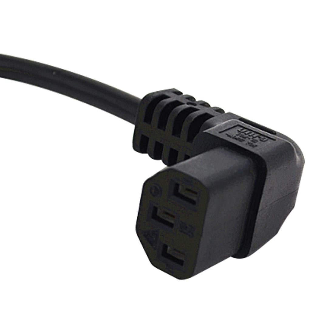 IEC 320 C13 Female to C14 Male Angle Power Cables Adapter for PDU/UPS