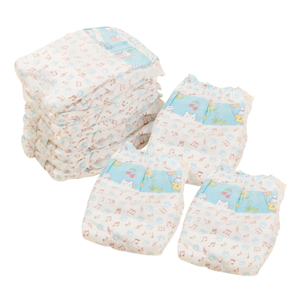 10 Pcs Small Medium Dog Diaper Wraps Nappy Underwear Wetness Indicator XL