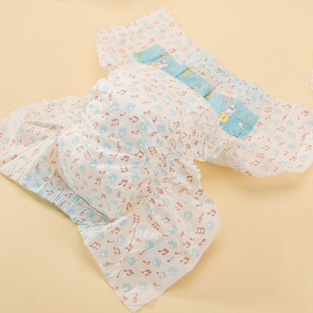 10 Pcs Small Medium Dog Diaper Wraps Nappy Underwear Wetness Indicator XXS