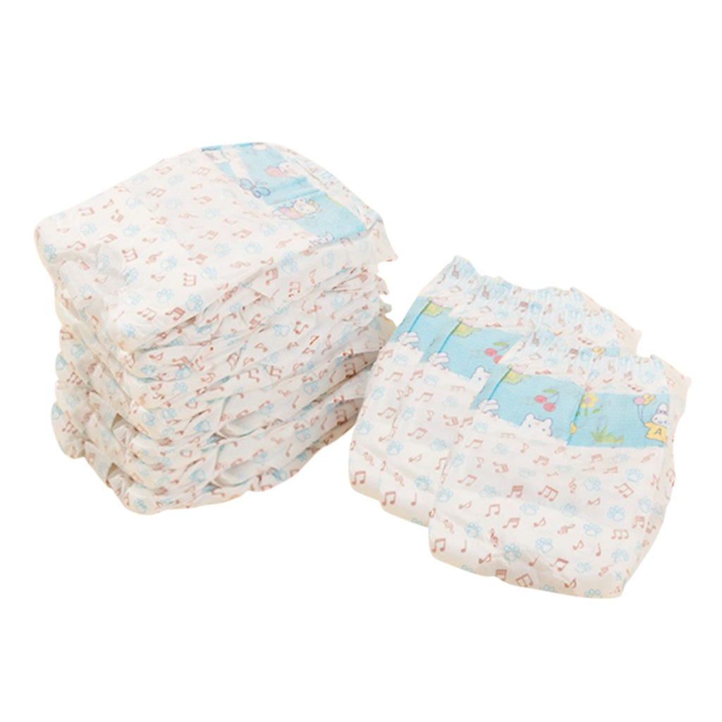 10 Pcs Small Medium Dog Diaper Wraps Nappy Underwear Wetness Indicator XS