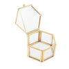 Glass Jewelry Organizer Display Boxes with Lid Plant Flower Holder Terrarium