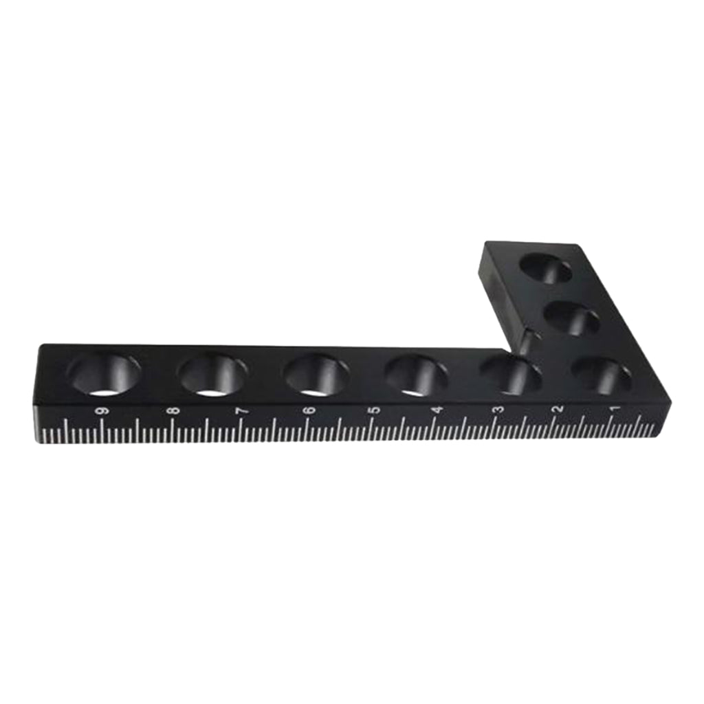 90 Degree Precision Woodworking Positioning Mini Square 100mm Metric_Black