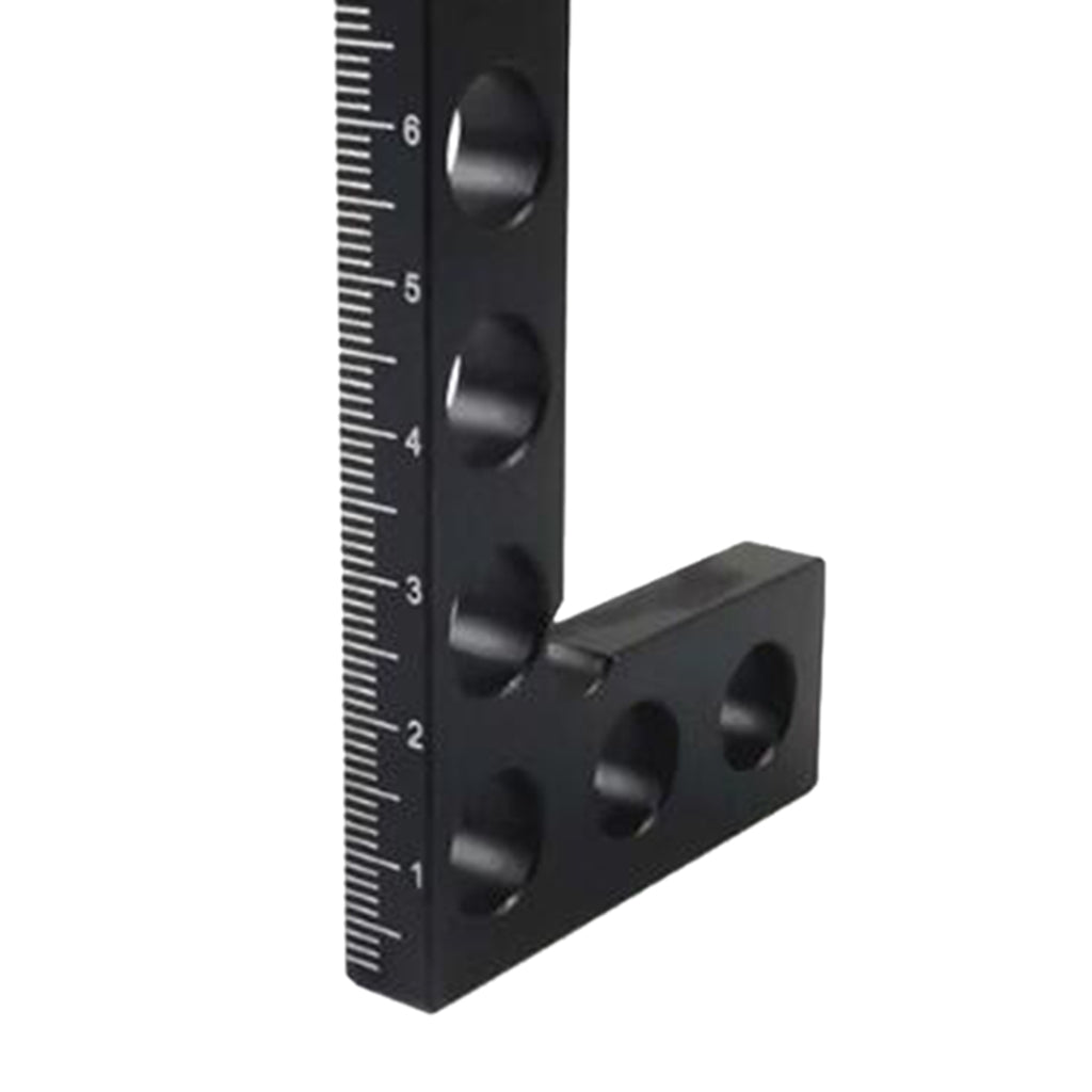 90 Degree Precision Woodworking Positioning Mini Square 100mm Metric_Black