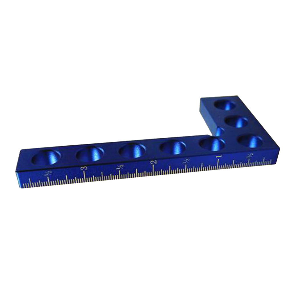 90 Degree Precision Woodworking Positioning Mini Square 100mm Imperial_Blue