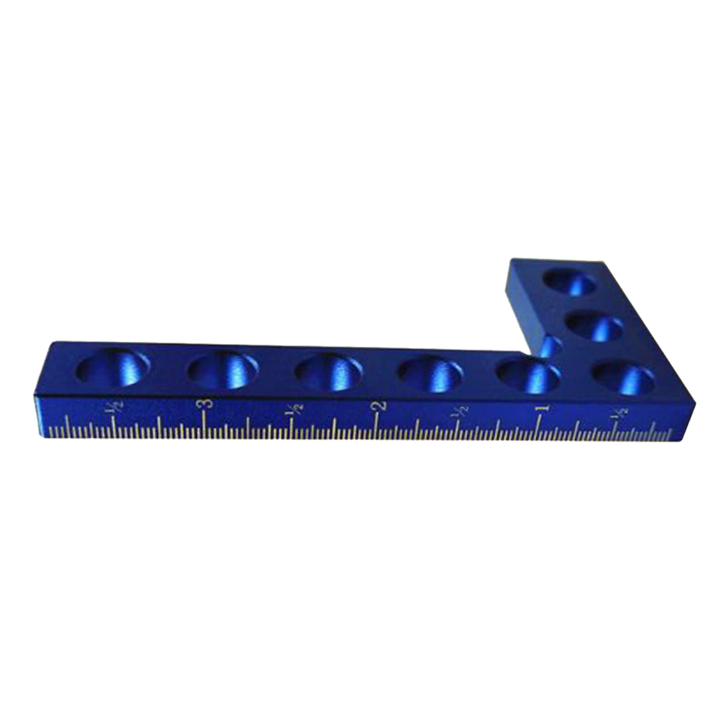 90 Degree Precision Woodworking Positioning Mini Square 100mm Imperial_Blue