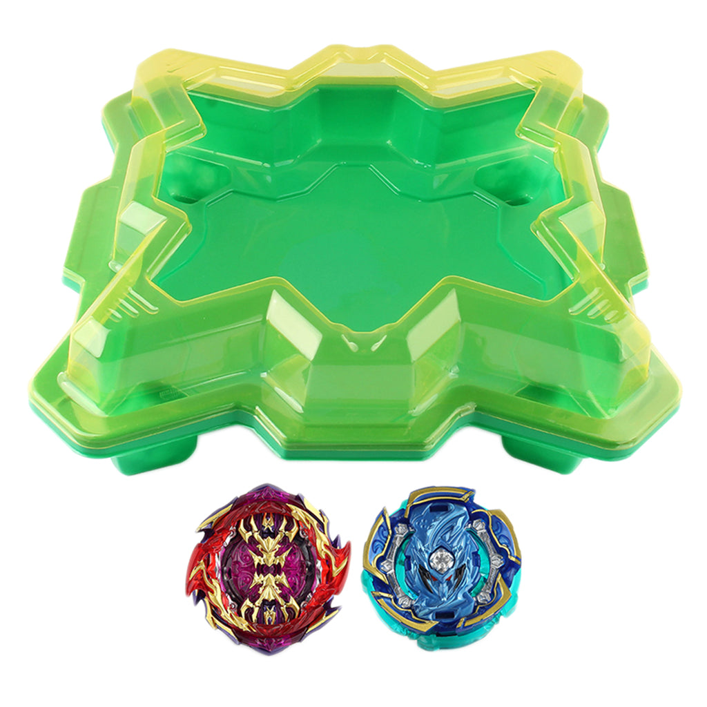 Children Plastic Gyro Combat Arena Spinning Top Toys Set with Launcher