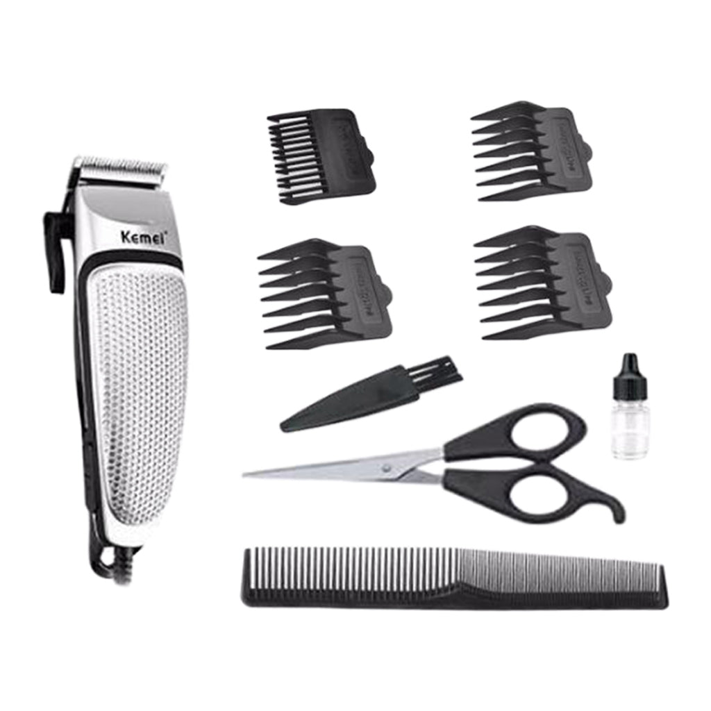 Mens Electric Hair Cutting Clipper Trimmer Shaver Rechargeable Grooming Kit