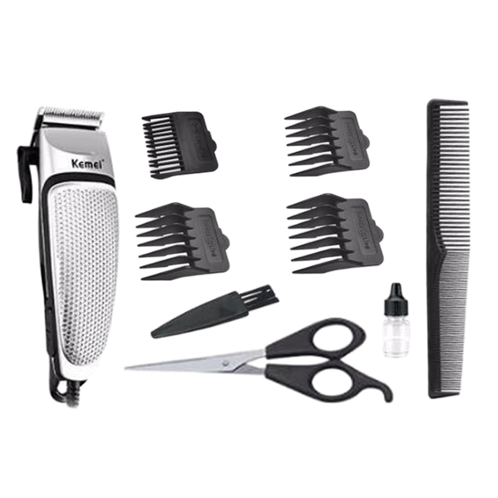 Mens Electric Hair Cutting Clipper Trimmer Shaver Rechargeable Grooming Kit