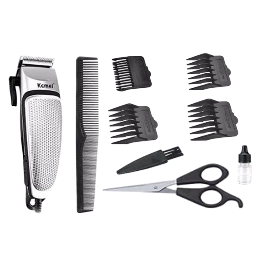 Mens Electric Hair Cutting Clipper Trimmer Shaver Rechargeable Grooming Kit