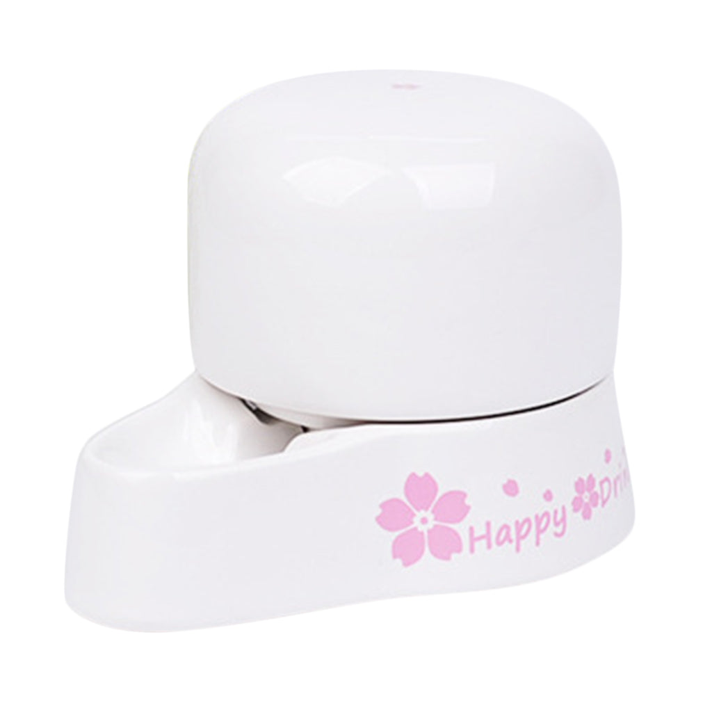 Automatic Small Animals Feeder Hamster Bowls Water Bottles Dispenser White