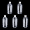 5pcs 500ml empty clear plastic bottles for lotion cream shampoo cosmetic