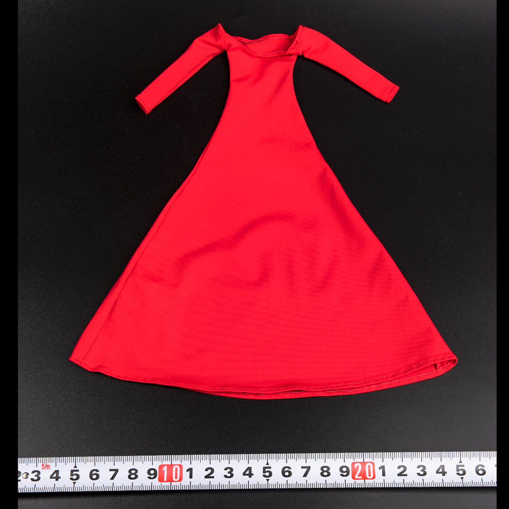 1/6 Evening Gown Women Clothes for 12'' Action Figure Accessories Red