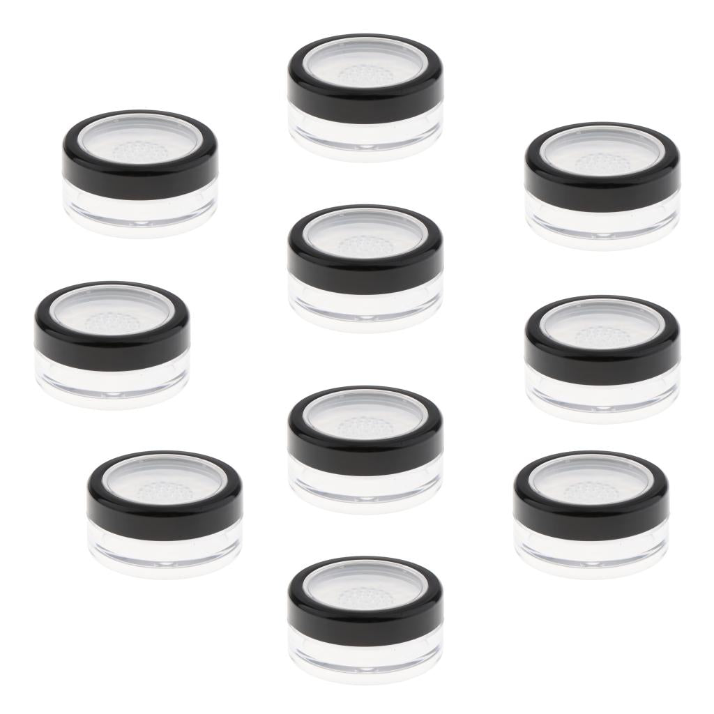 10 Lot Empty Loose Powder Case Blush Storage Container Talcum Powder Jar 10g