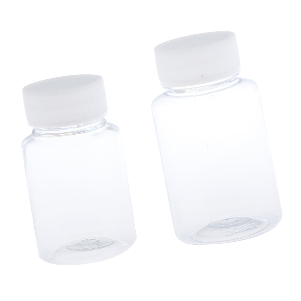 10pcs Empty Refillable Cosmetic Container Liquid Plastic Bottle Vial 100ml