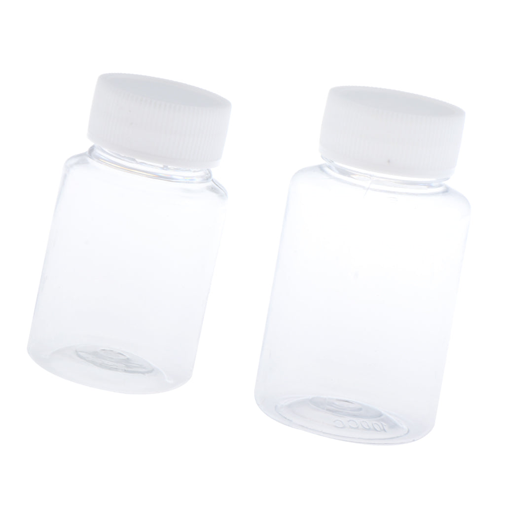 10pcs Empty Refillable Cosmetic Container Liquid Plastic Bottle Vial 100ml