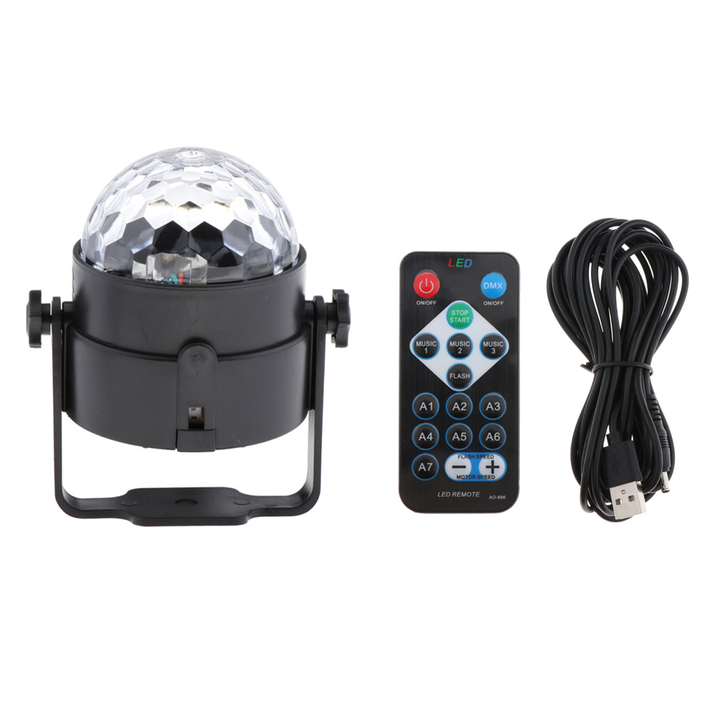 USB LED RGB Disco Stage Light Party Club DJ KTV Christmas Magic Ball Lamp