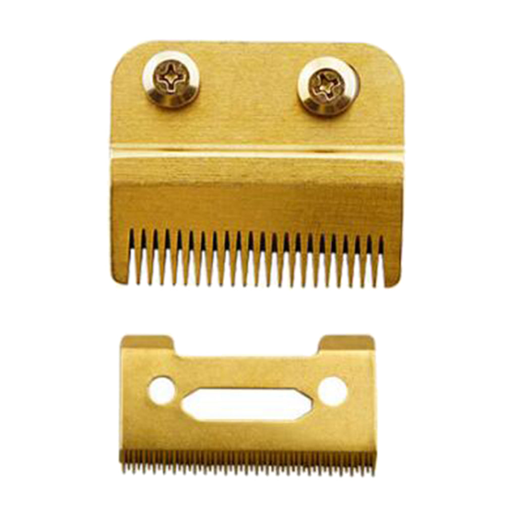 Anti-rust Stainless Steel Electric Hair Clipper Replacement Blade 2x Golden