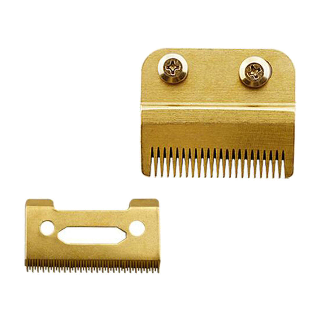 Anti-rust Stainless Steel Electric Hair Clipper Replacement Blade 2x Golden