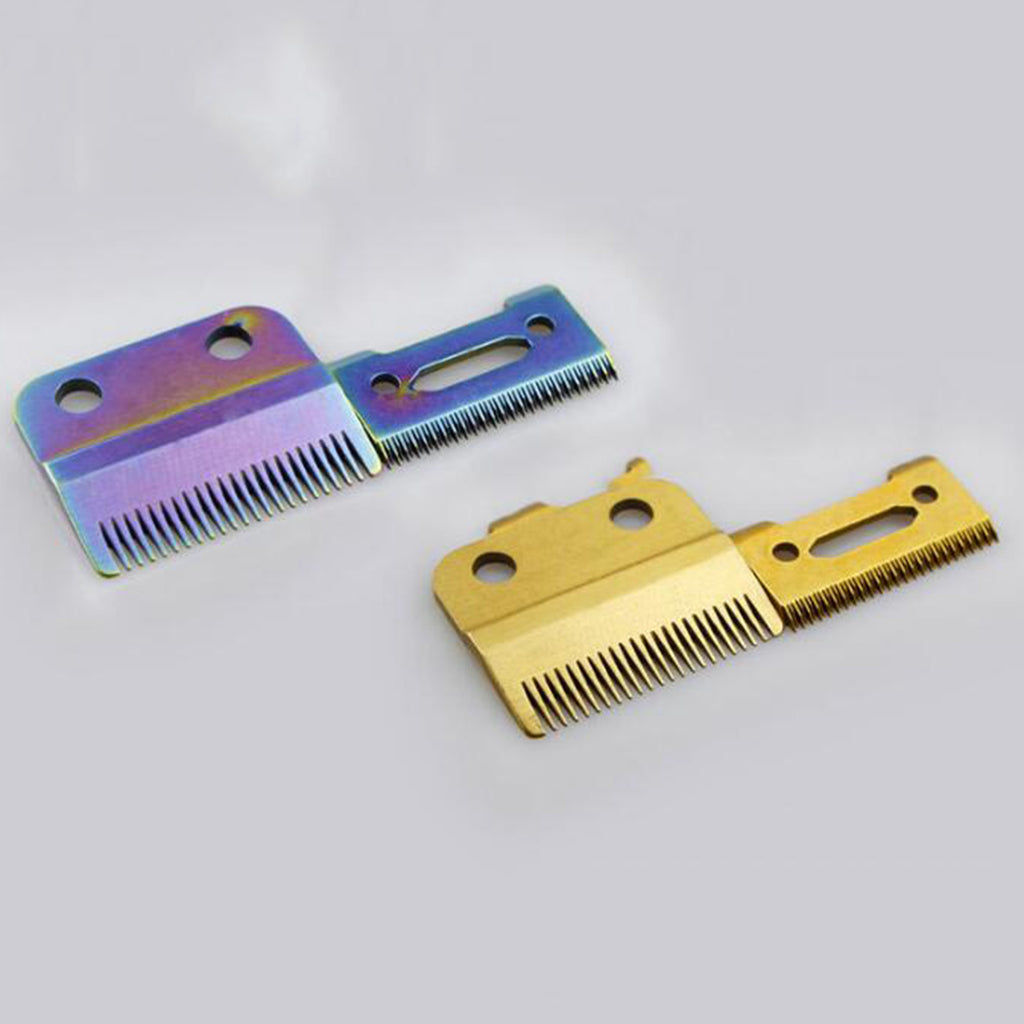 Anti-rust Stainless Steel Electric Hair Clipper Replacement Blade 2x Golden