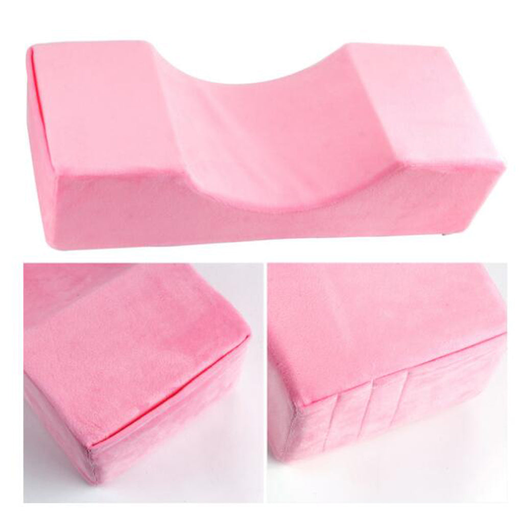 Soft Eyelash Extension Pillow Washable Comfortable Grafting Neck Pillows Pink