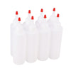 8 Pcs Empty Plastic Squeeze Bottle with Twist Top Cap Tip Applicator 180ml