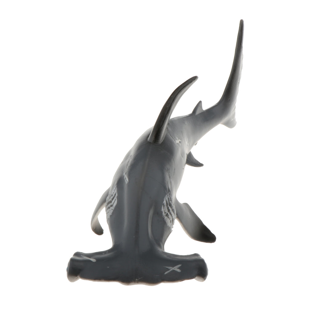 Realistic Static Ocean Animal Model Toy Kids Gift Hammerhead Sharks Gray
