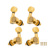 Nickel-Plated Ukulele 2L2R Closed Tuning Pegs Tuners Machine Heads Set of 4