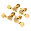 Nickel-Plated Ukulele 2L2R Closed Tuning Pegs Tuners Machine Heads Set of 4