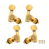 Nickel-Plated Ukulele 2L2R Closed Tuning Pegs Tuners Machine Heads Set of 4