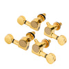 Nickel-Plated Ukulele 2L2R Closed Tuning Pegs Tuners Machine Heads Set of 4