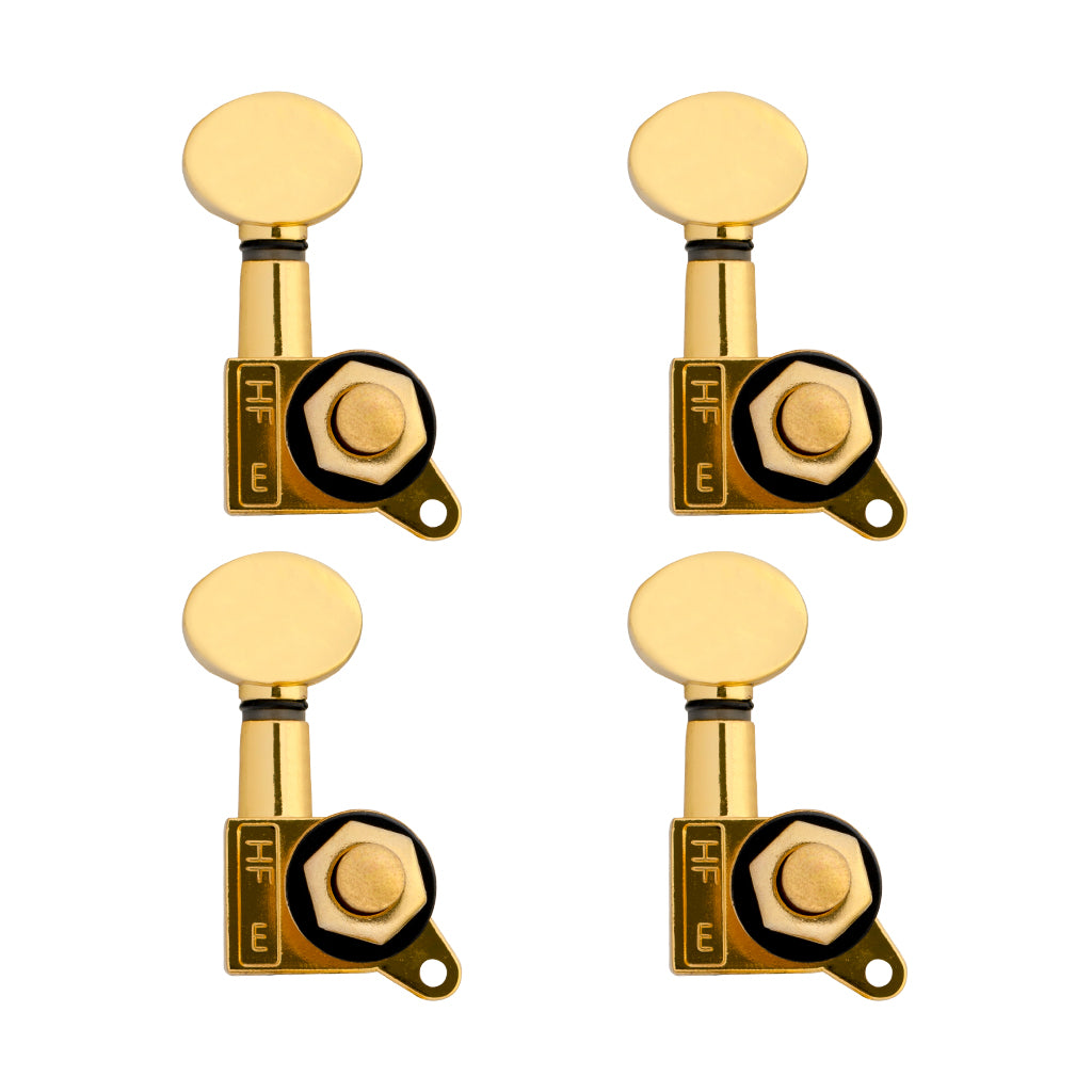 Nickel-Plated Ukulele 2L2R Closed Tuning Pegs Tuners Machine Heads Set of 4