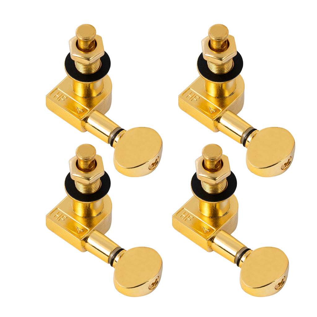 Nickel-Plated Ukulele 2L2R Closed Tuning Pegs Tuners Machine Heads Set of 4