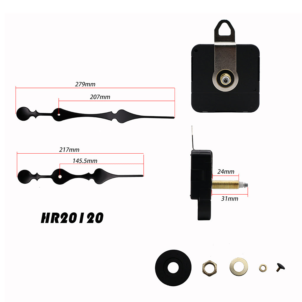 HR1688 Quartz Clock Movement Replace Repair DIY Clock Part w/ 2 Hands