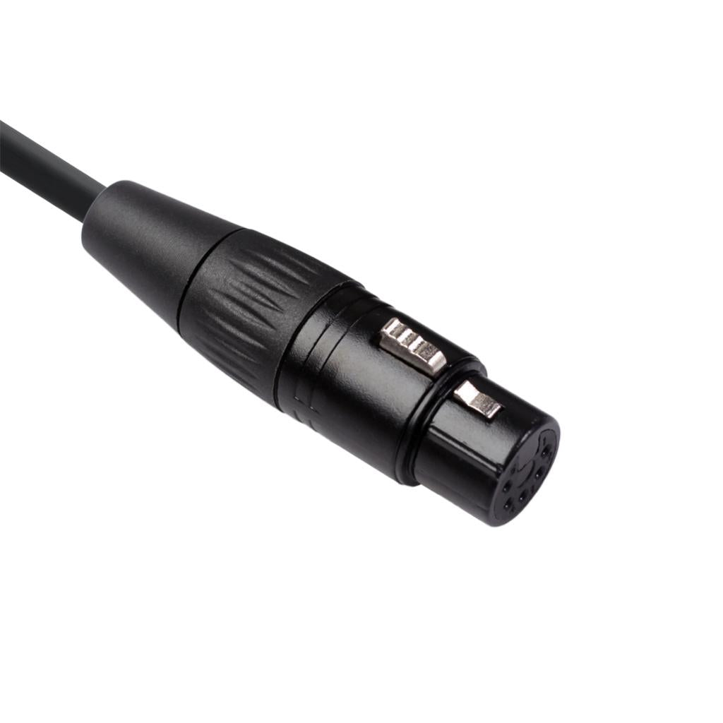 Black 5Pin XLR Male Plug to 5Pin XLR Female Audio Cable Adapter XK1075 3m