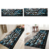 3D Blue Digital Printed Polyester Floor Mat Ground Blanket for Home 40x120cm