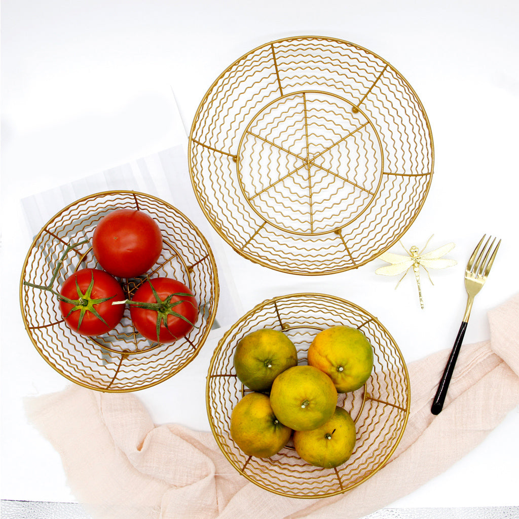 Creative Hollow Vegetable Fruit Snacks Plate Storage Baskets Home Decor L