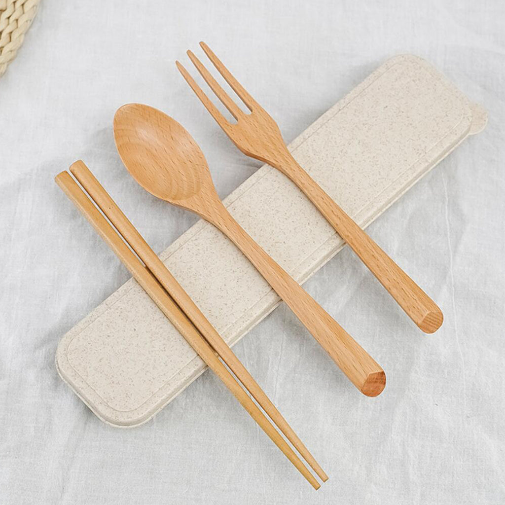 Wooden Fork Wooden Spoon Wooden chopsticks with Box