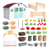 Load image into Gallery viewer, Simulation Farm Model Plastic House Fruits Vegetables Fence Gate Toy Playset